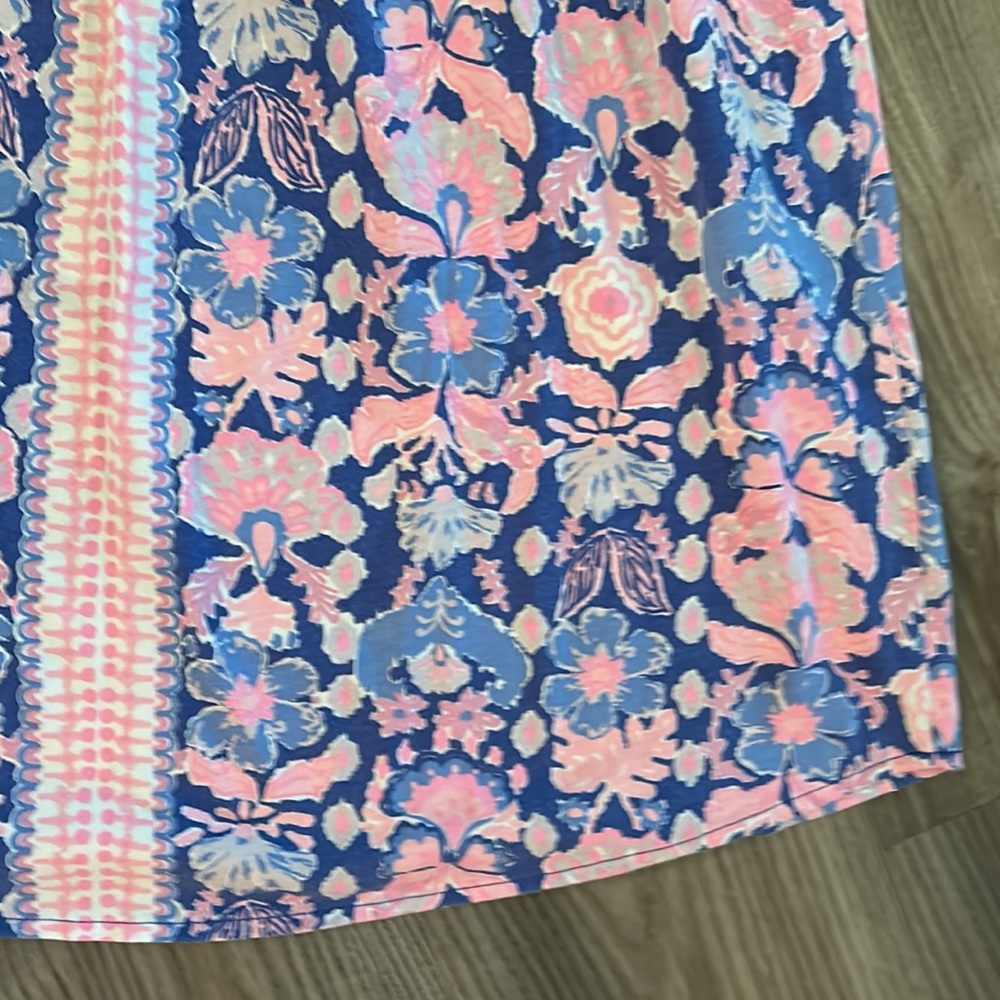 LILLY PULITZER WINDWARD DRESS IRIS BLUE WERK IT MARLOW SIZE XL EUC - Picture 6 of 8